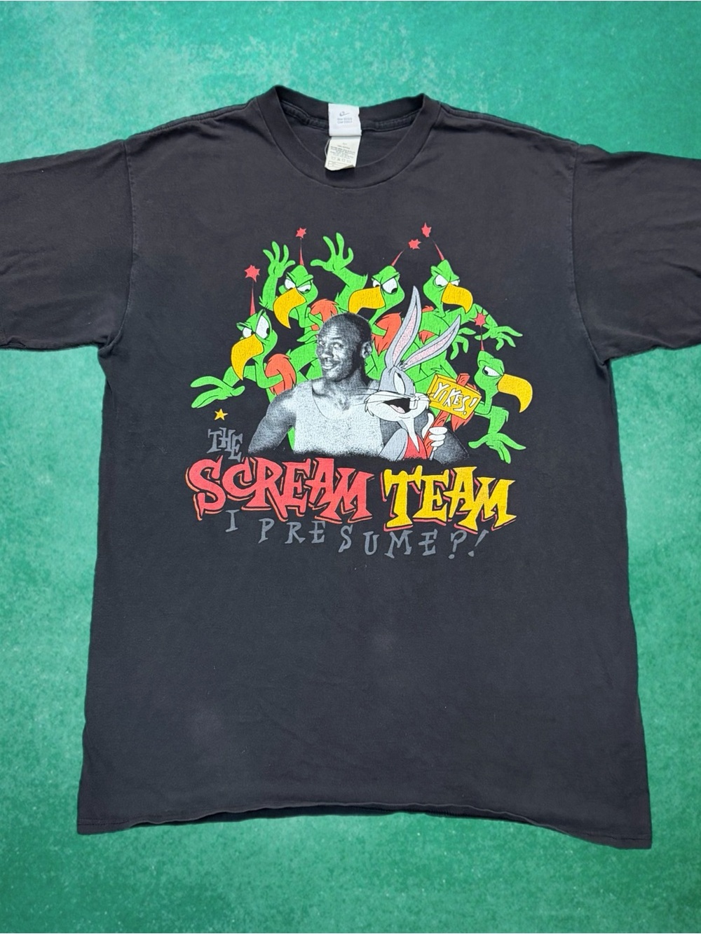 Vintage Looney Tunes Scream Team Jordan Nike Shirt